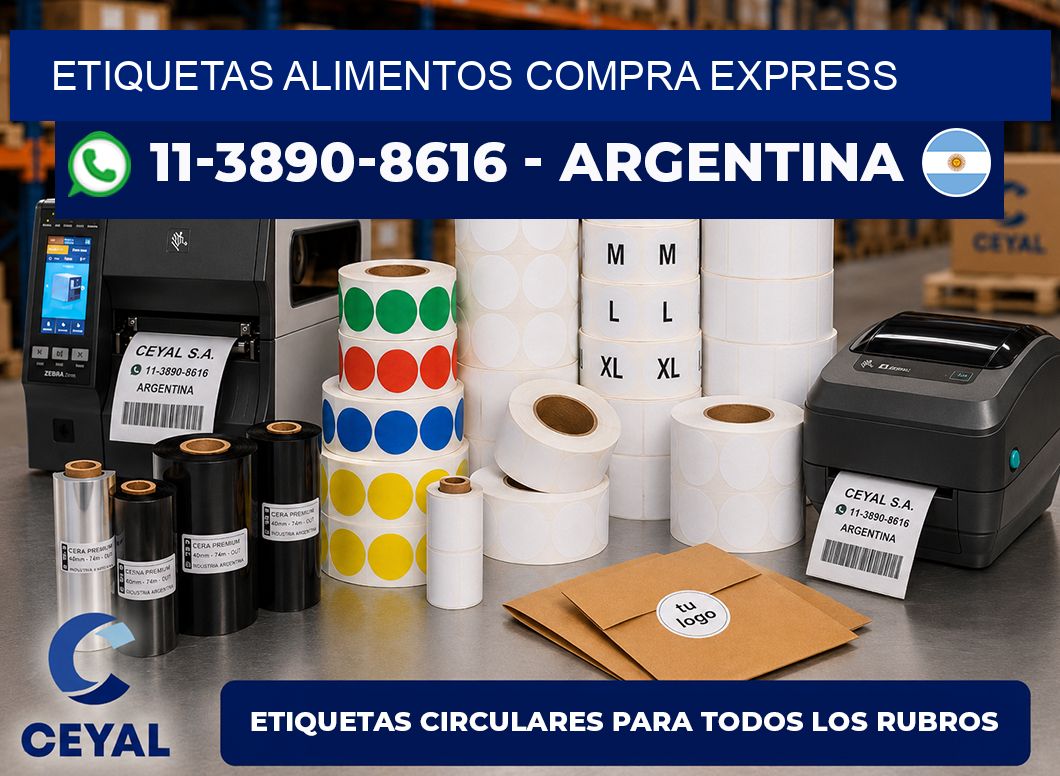 ETIQUETAS ALIMENTOS Compra express