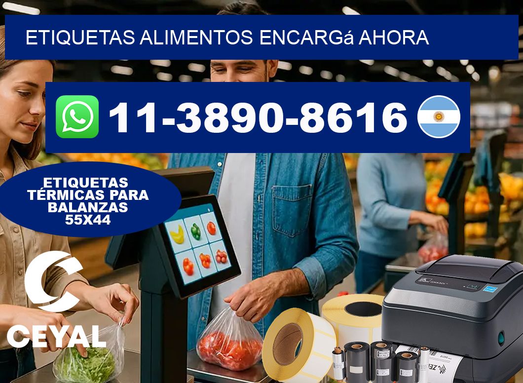 ETIQUETAS ALIMENTOS Encargá ahora