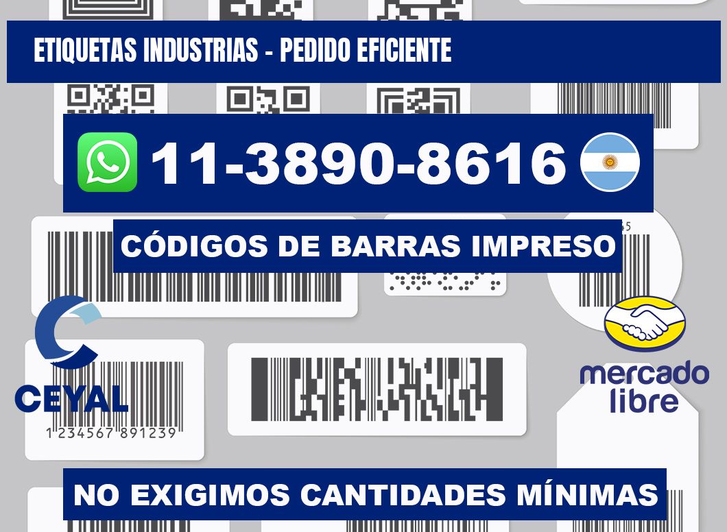 ETIQUETAS INDUSTRIAS - Pedido eficiente