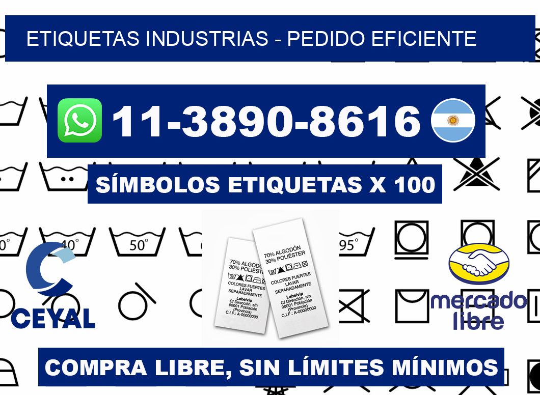 ETIQUETAS INDUSTRIAS - Pedido eficiente