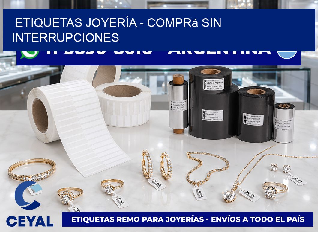 ETIQUETAS JOYERÍA – Comprá sin interrupciones