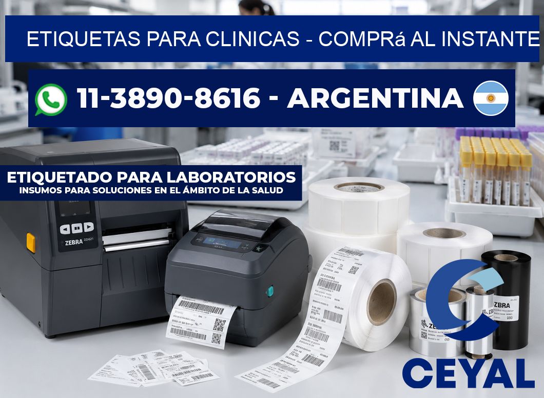 ETIQUETAS PARA CLINICAS - Comprá al instante