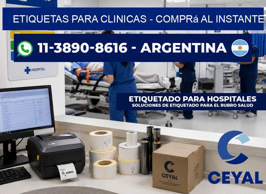 ETIQUETAS PARA CLINICAS - Comprá al instante