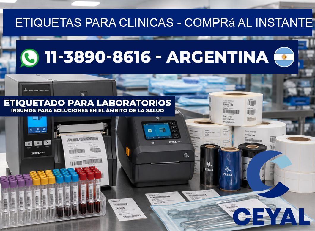 ETIQUETAS PARA CLINICAS - Comprá al instante