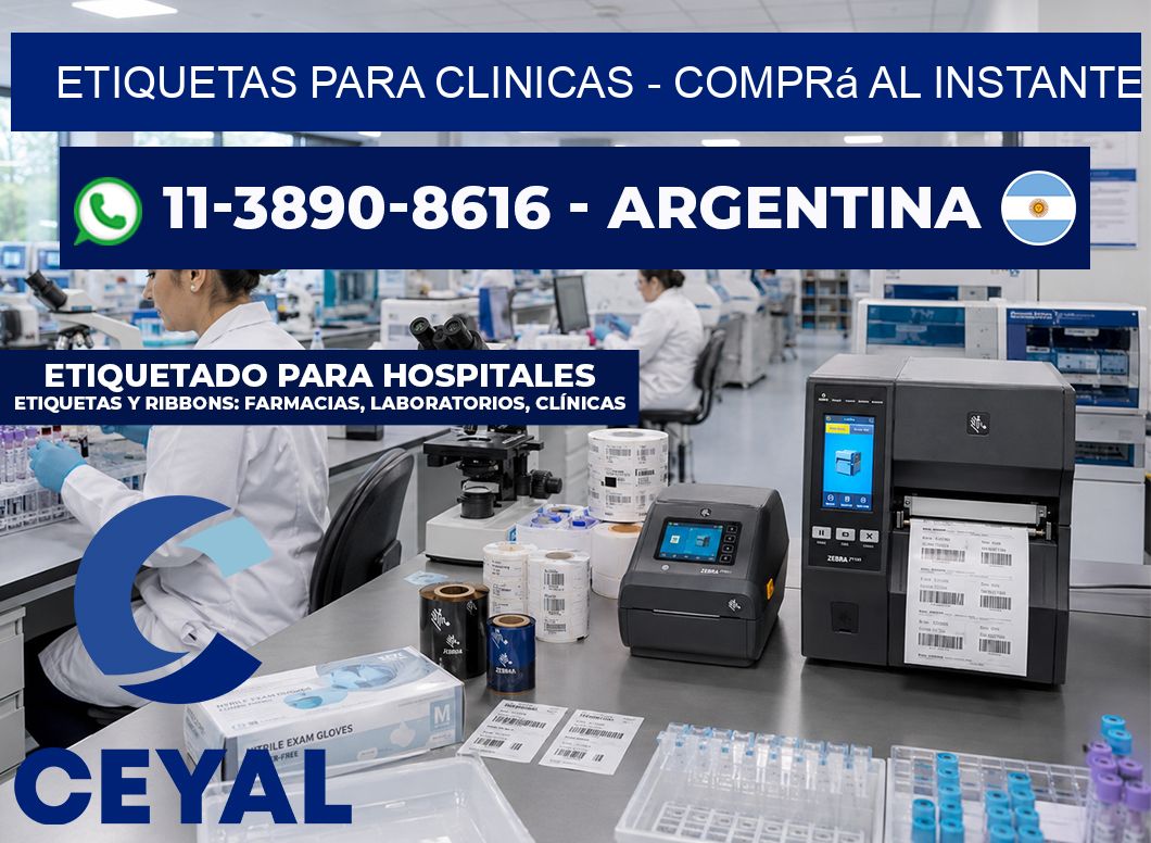 ETIQUETAS PARA CLINICAS – Comprá al instante