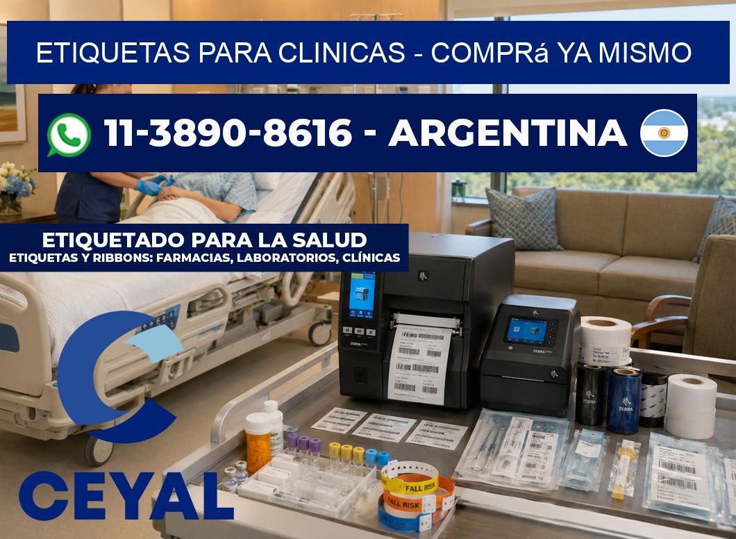 ETIQUETAS PARA CLINICAS - Comprá ya mismo
