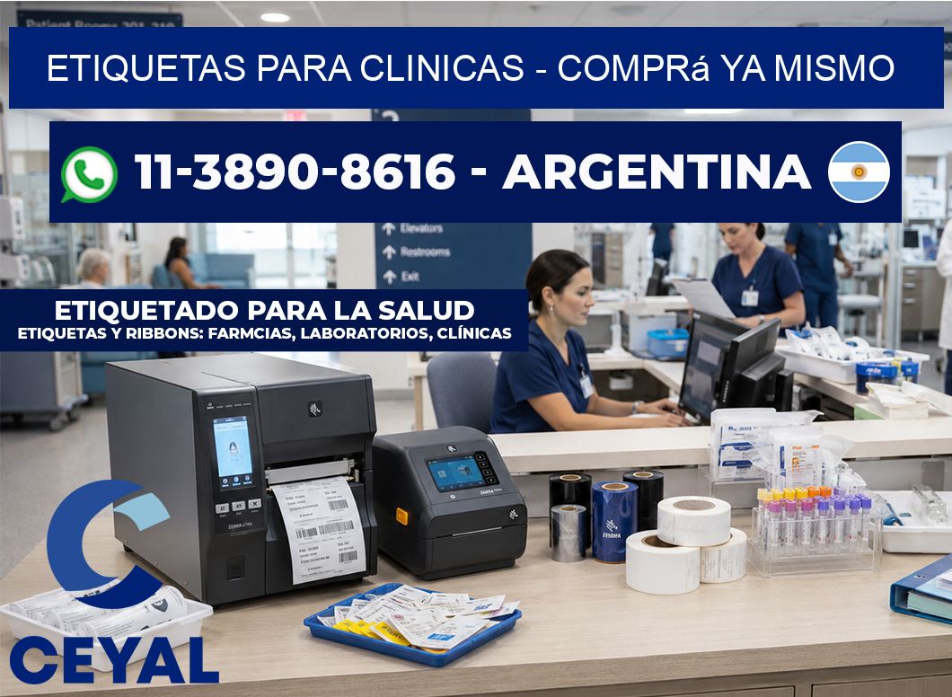 ETIQUETAS PARA CLINICAS - Comprá ya mismo