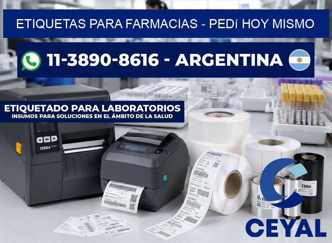 ETIQUETAS PARA FARMACIAS - Pedí hoy mismo