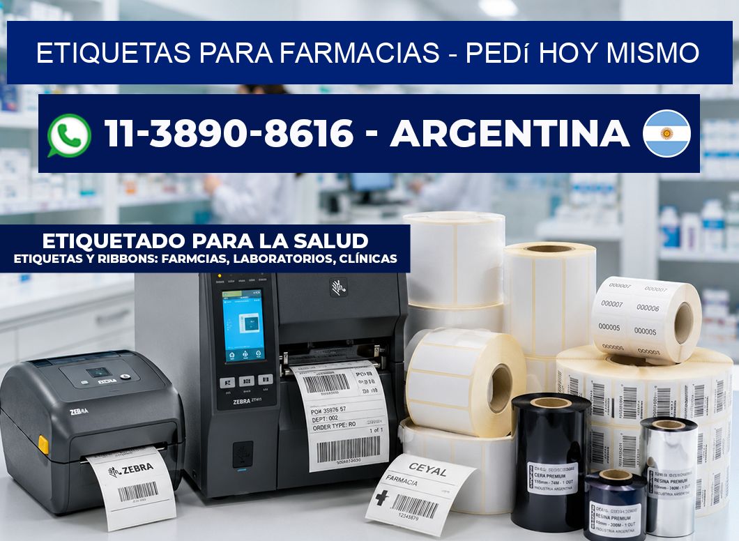 ETIQUETAS PARA FARMACIAS - Pedí hoy mismo