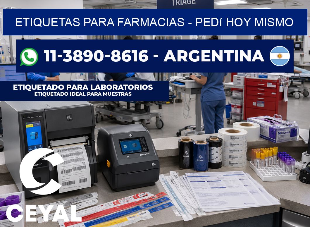 ETIQUETAS PARA FARMACIAS – Pedí hoy mismo