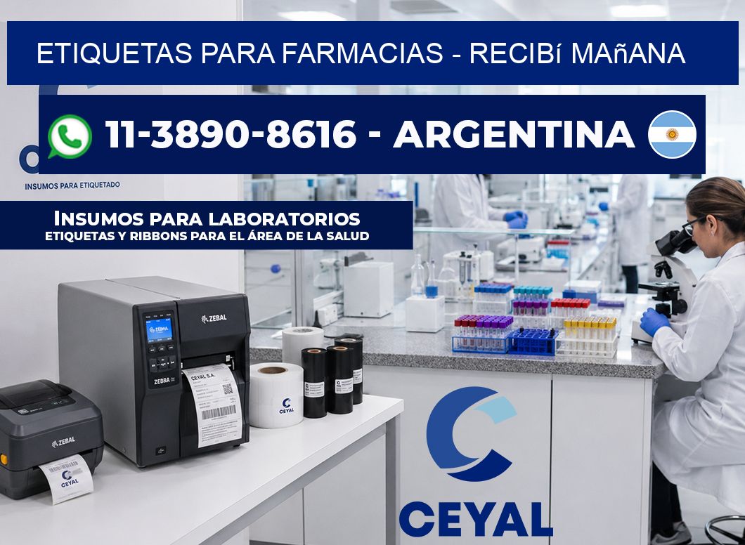 ETIQUETAS PARA FARMACIAS – recibí mañana
