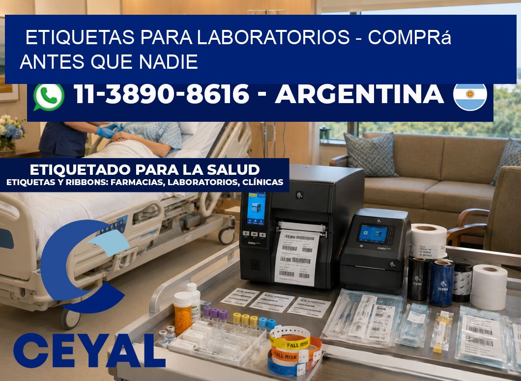 ETIQUETAS PARA LABORATORIOS - Comprá antes que nadie