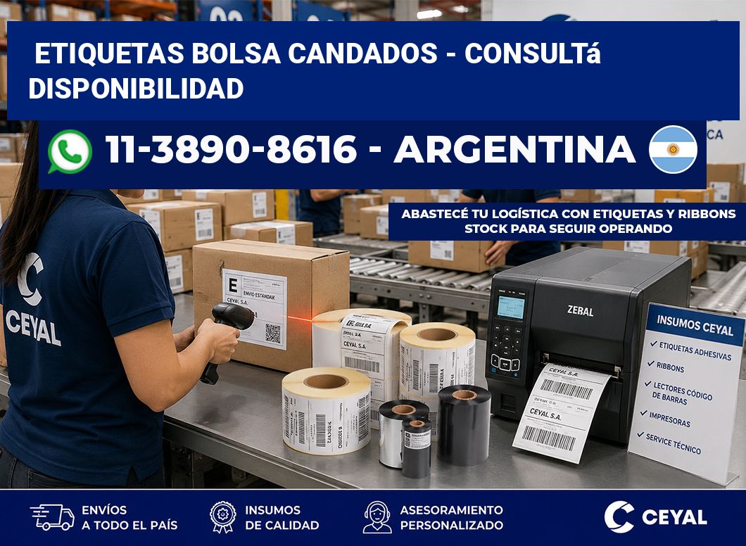 Etiquetas Bolsa candados - Consultá disponibilidad