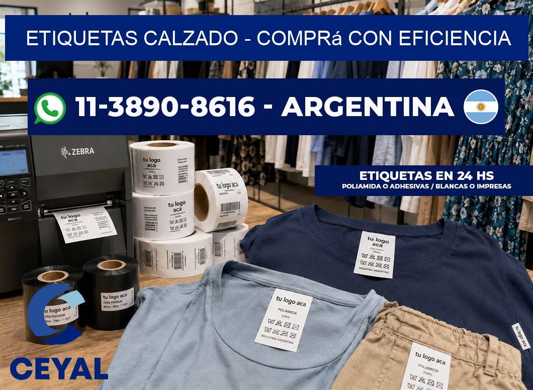 Etiquetas Calzado - Comprá con eficiencia