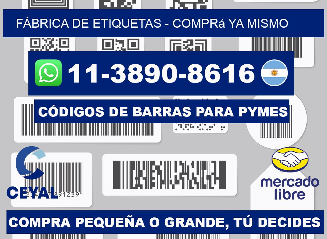FÁBRICA DE ETIQUETAS - Comprá ya mismo