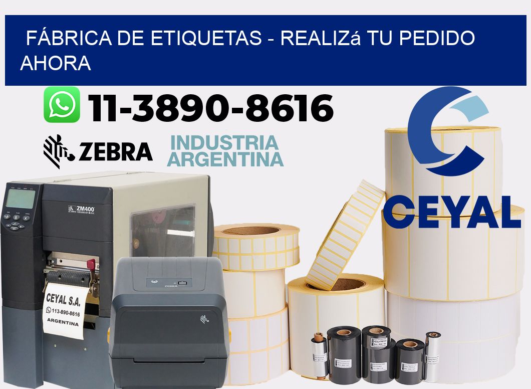 FÁBRICA DE ETIQUETAS - Realizá tu pedido ahora