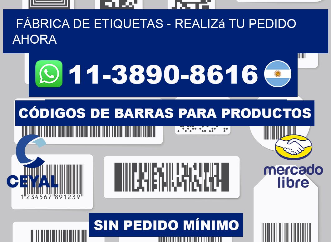 FÁBRICA DE ETIQUETAS - Realizá tu pedido ahora