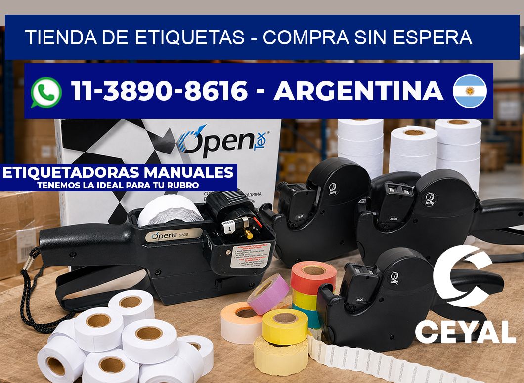 TIENDA DE ETIQUETAS - Compra sin espera