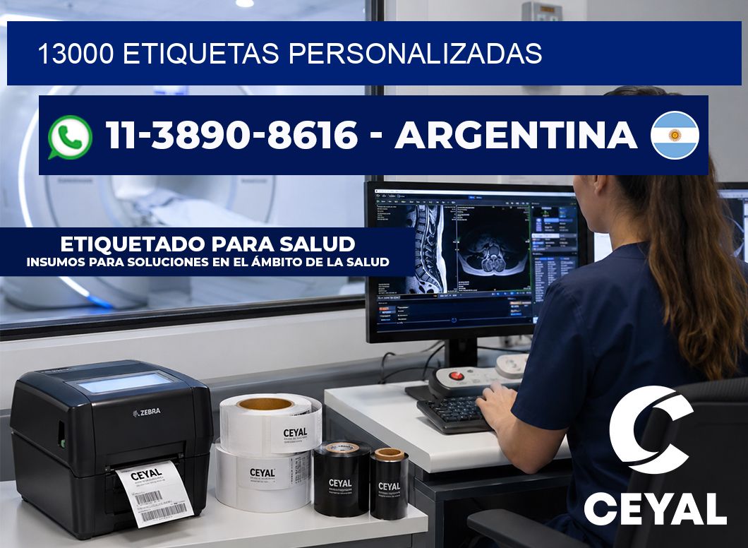 13000 ETIQUETAS PERSONALIZADAS