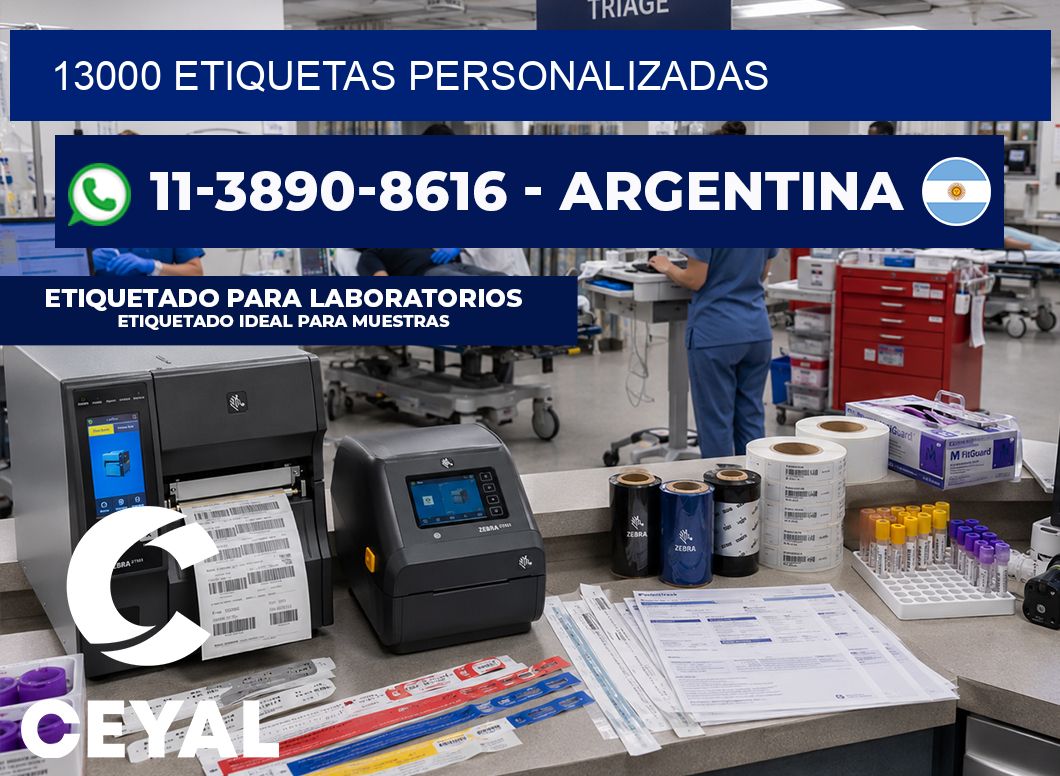 13000 ETIQUETAS PERSONALIZADAS