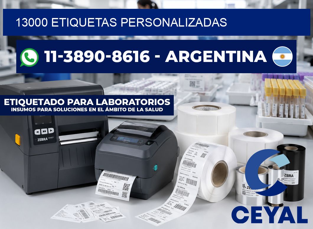 13000 ETIQUETAS PERSONALIZADAS