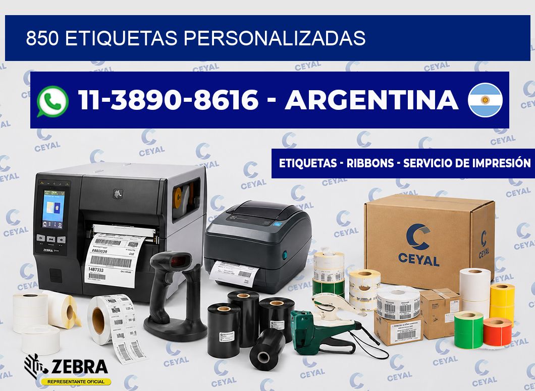 850 ETIQUETAS PERSONALIZADAS