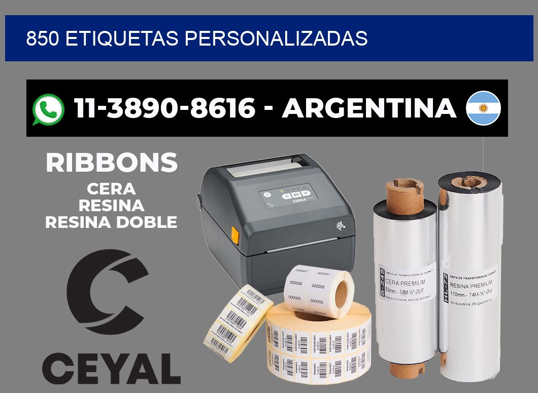 850 ETIQUETAS PERSONALIZADAS