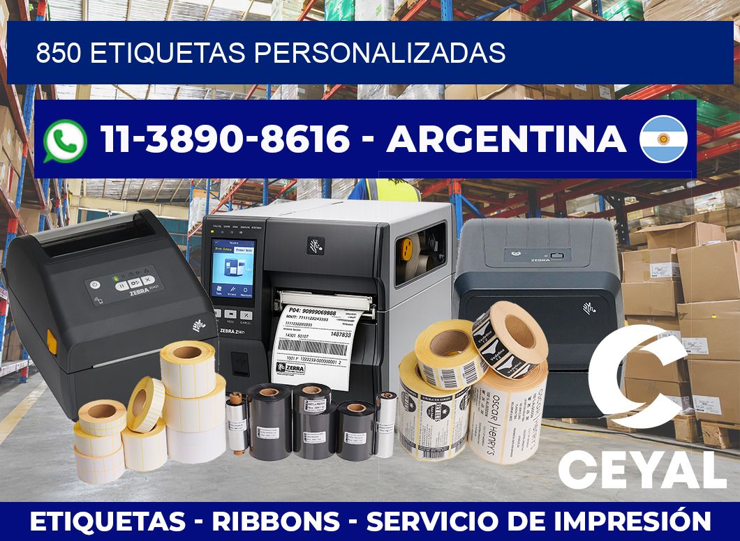 850 ETIQUETAS PERSONALIZADAS