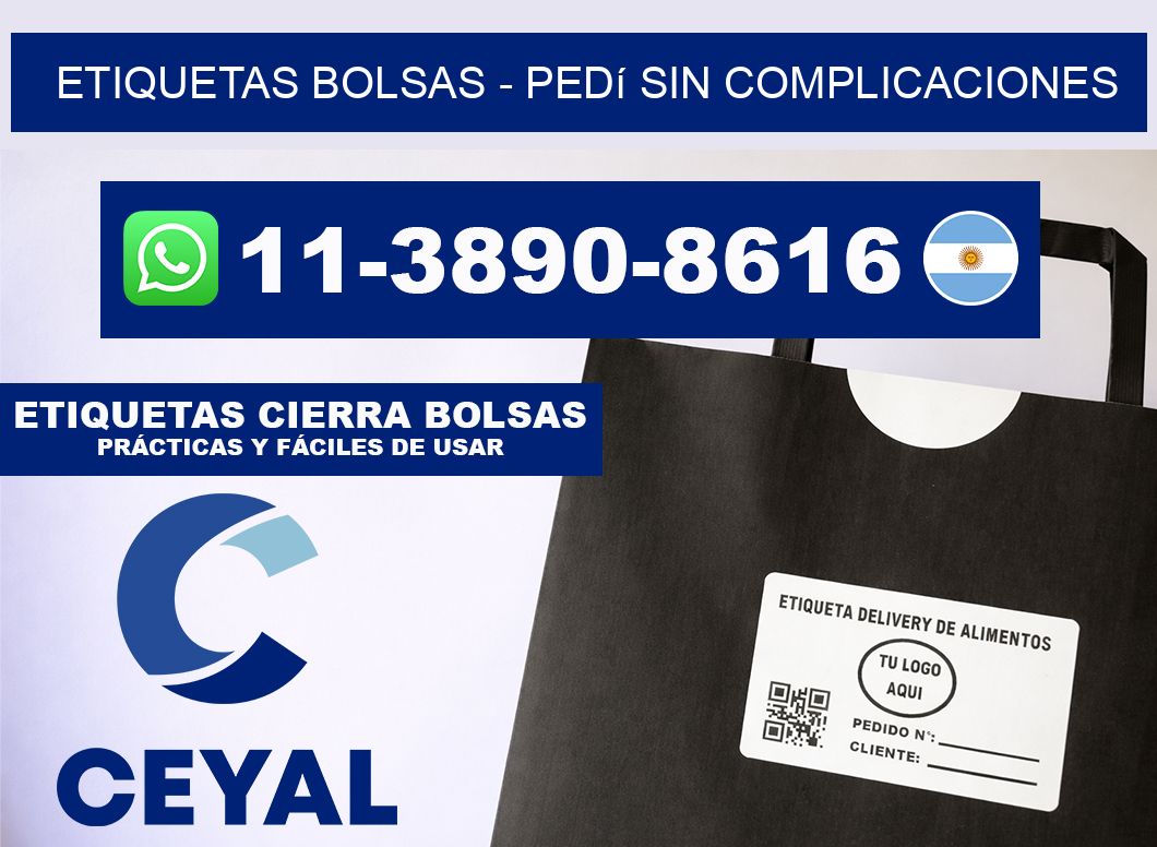 ETIQUETAS BOLSAS - Pedí sin complicaciones