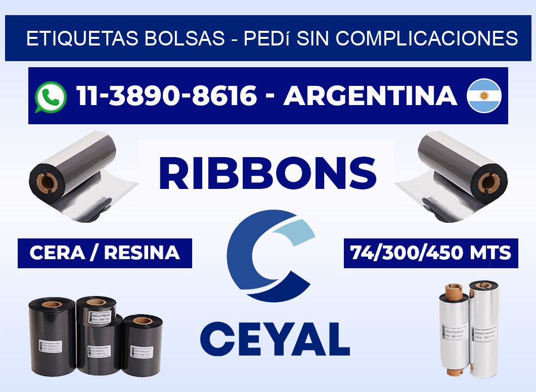 ETIQUETAS BOLSAS - Pedí sin complicaciones