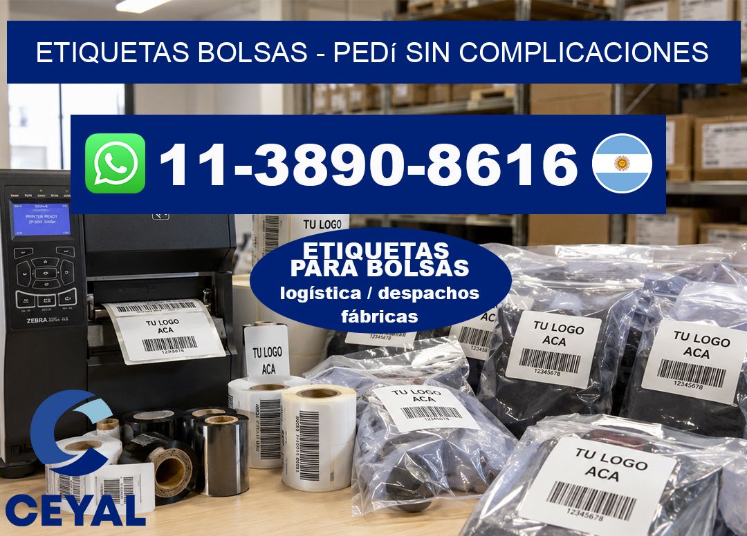 ETIQUETAS BOLSAS – Pedí sin complicaciones