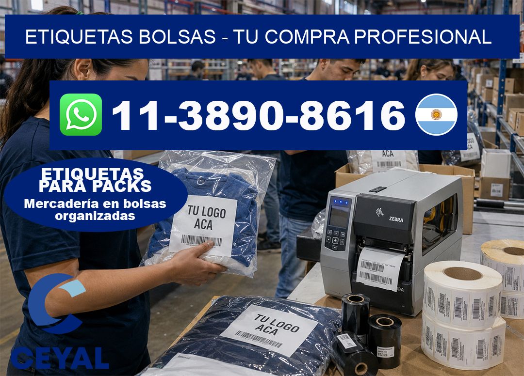 ETIQUETAS BOLSAS - Tu compra profesional