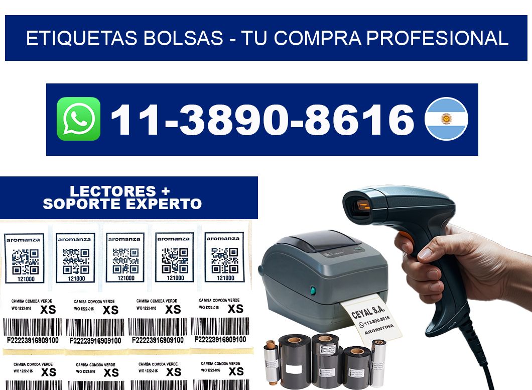 ETIQUETAS BOLSAS - Tu compra profesional
