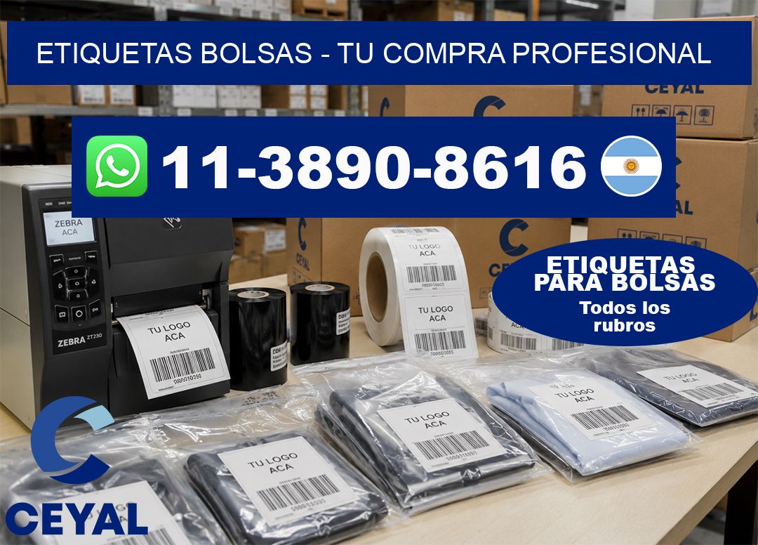 ETIQUETAS BOLSAS – Tu compra profesional