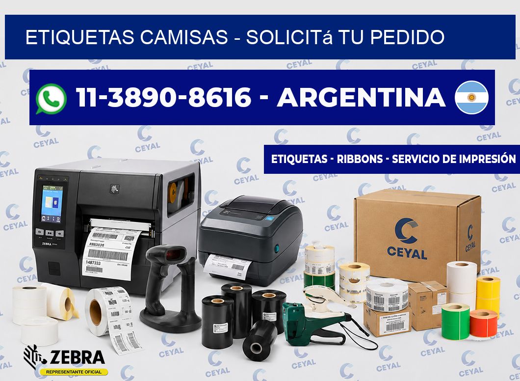 Etiquetas Camisas - Solicitá tu pedido