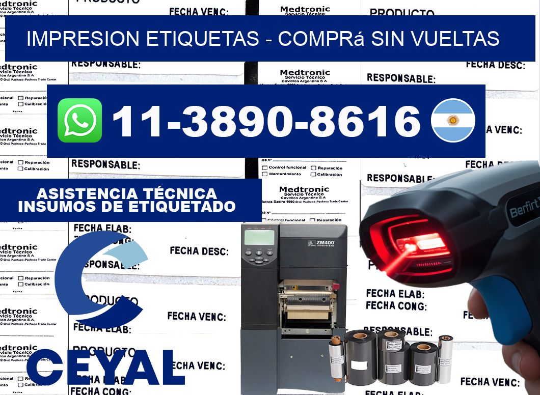 IMPRESION ETIQUETAS - Comprá sin vueltas