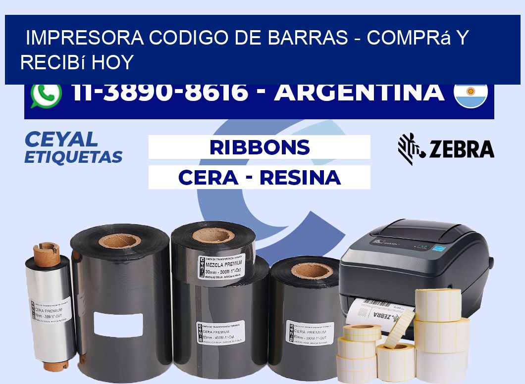IMPRESORA CODIGO DE BARRAS - Comprá y recibí hoy