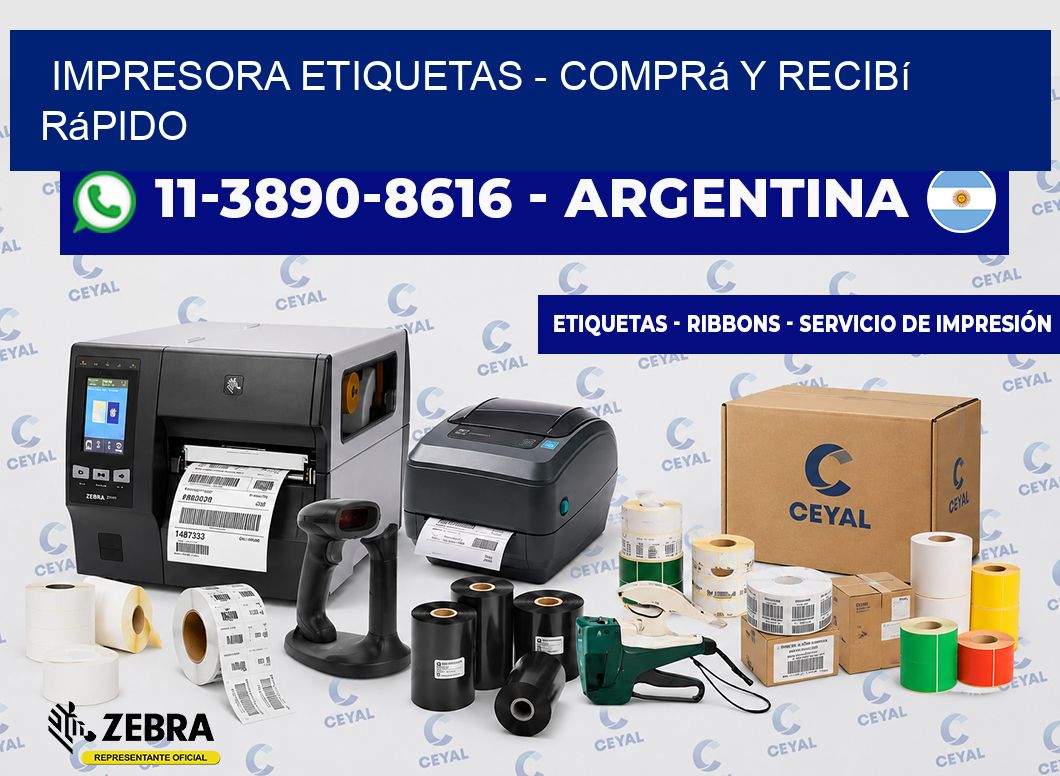 IMPRESORA ETIQUETAS - Comprá y recibí rápido