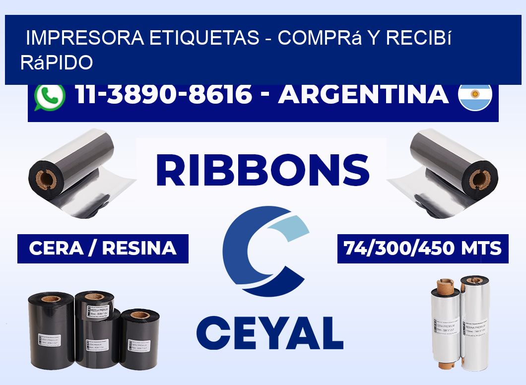 IMPRESORA ETIQUETAS - Comprá y recibí rápido