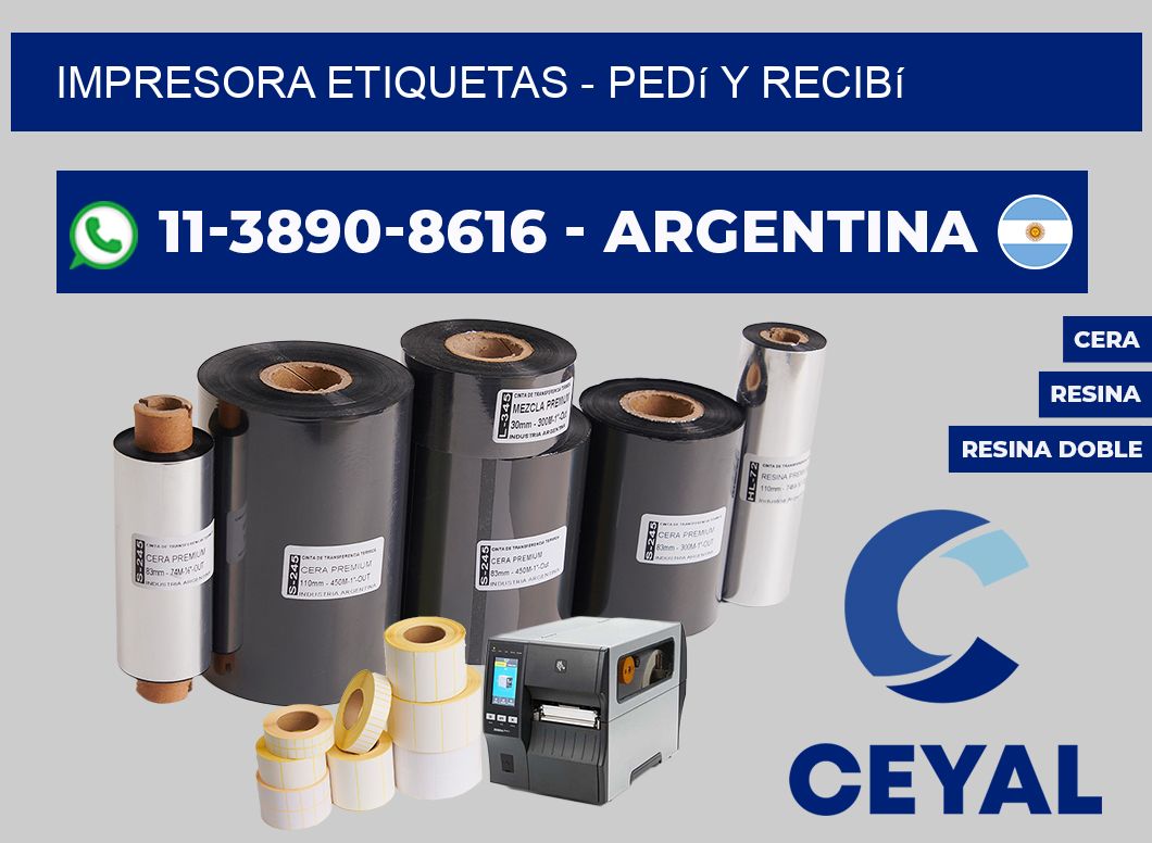 IMPRESORA ETIQUETAS - Pedí y recibí