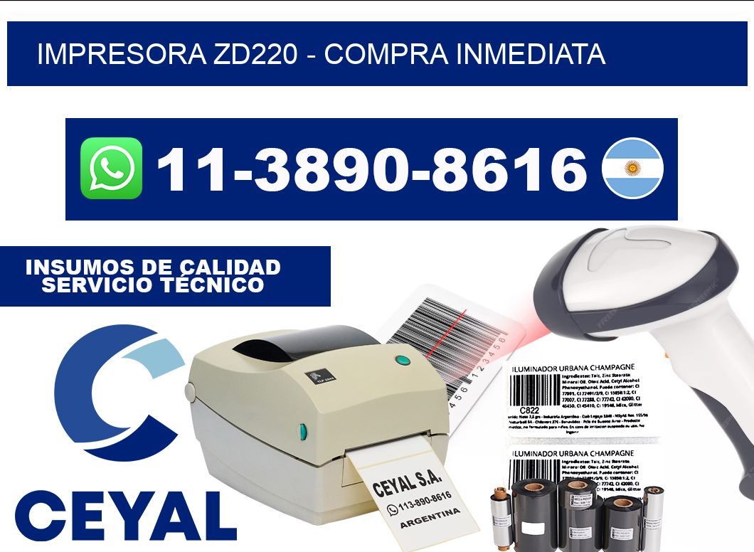 IMPRESORA ZD220 - Compra inmediata