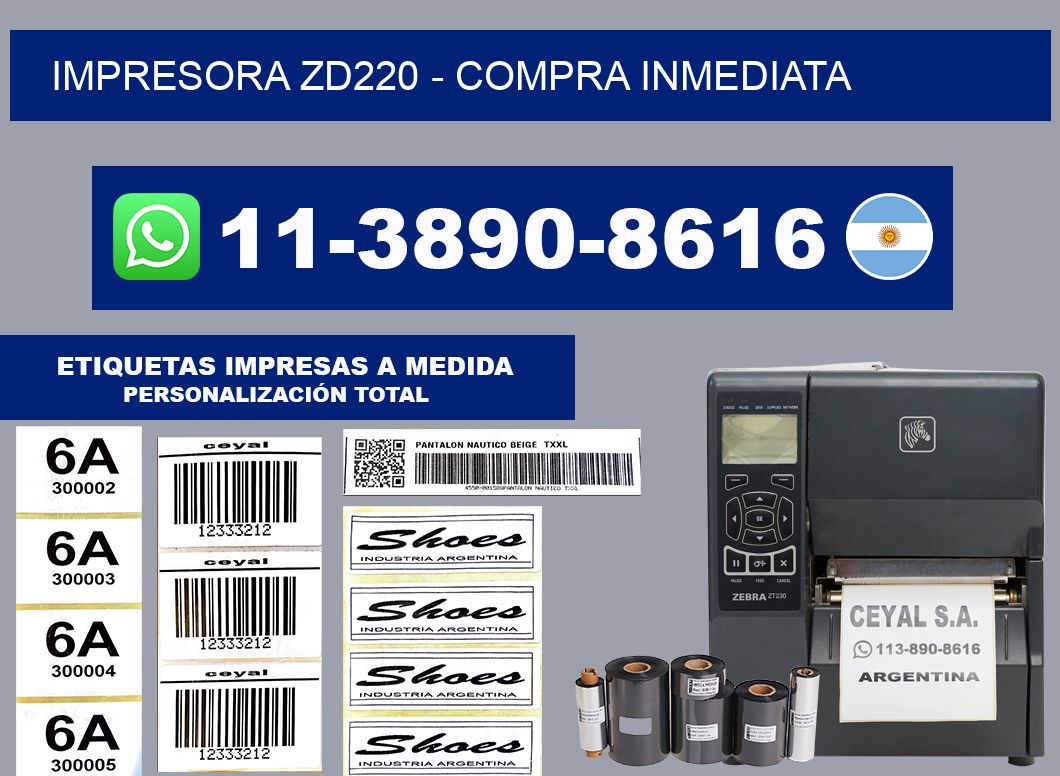 IMPRESORA ZD220 - Compra inmediata