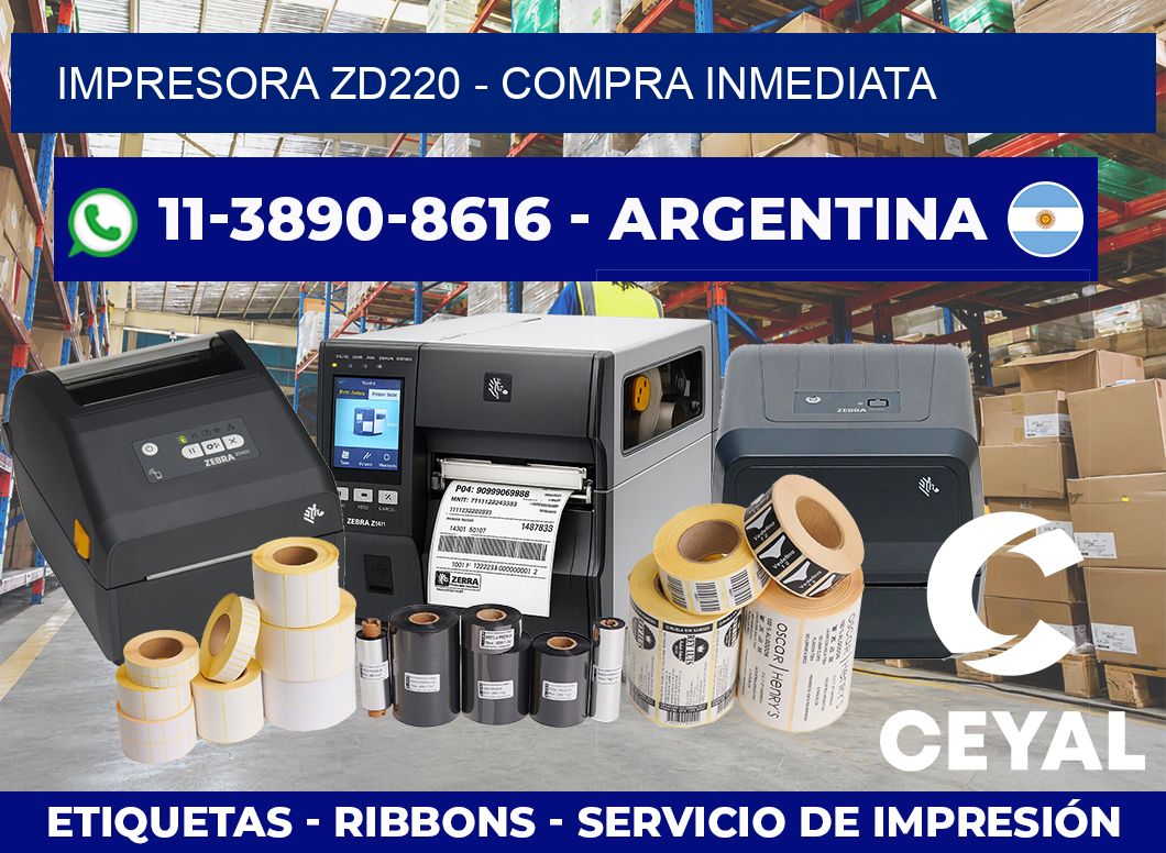 IMPRESORA ZD220 – Compra inmediata