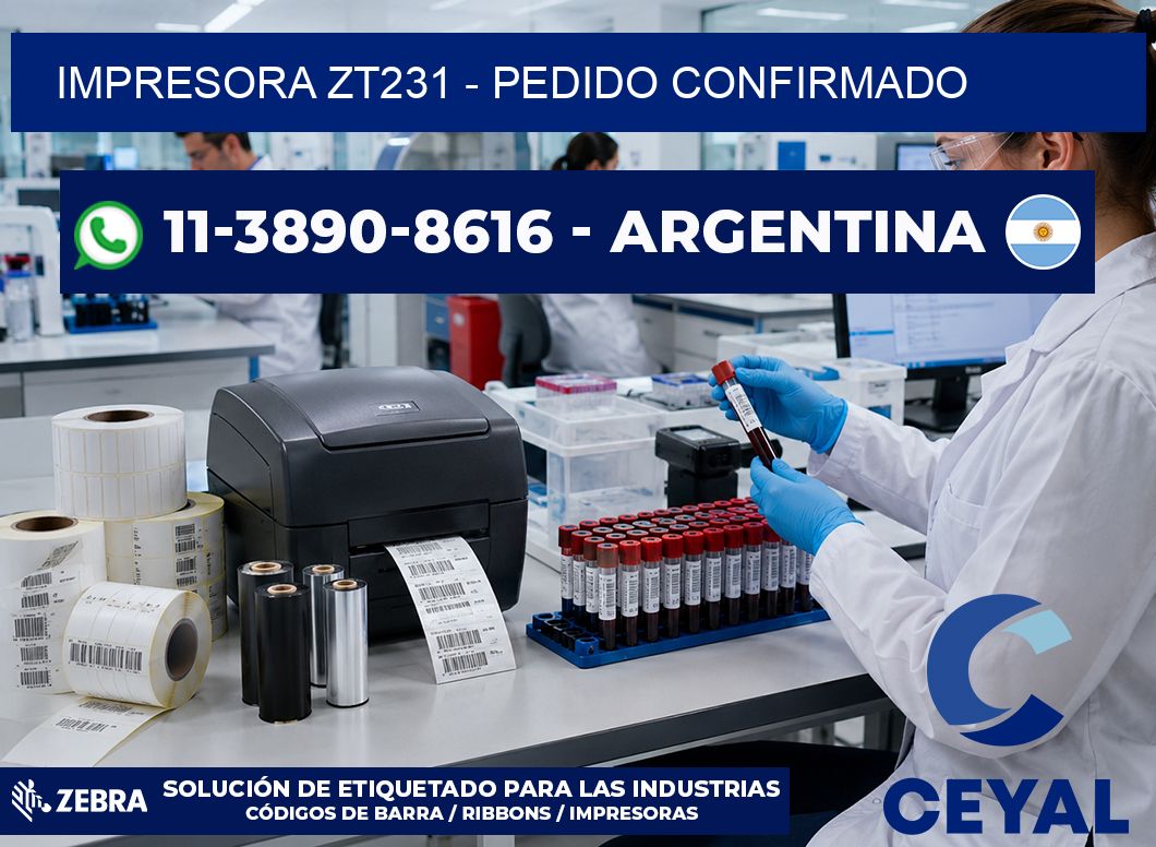 IMPRESORA ZT231 - Pedido confirmado