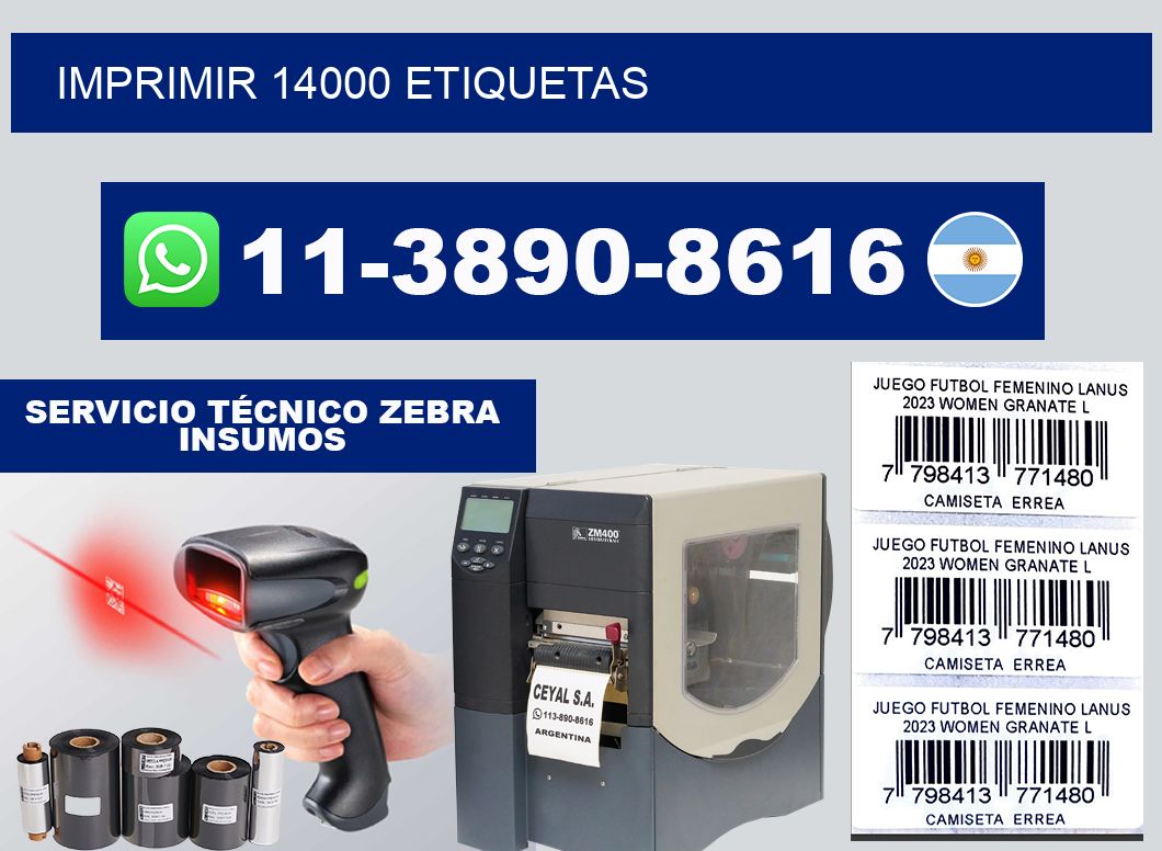 IMPRIMIR 14000 ETIQUETAS