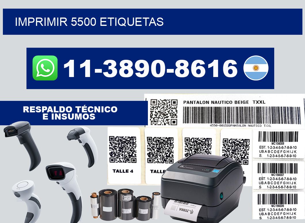 IMPRIMIR 5500 ETIQUETAS