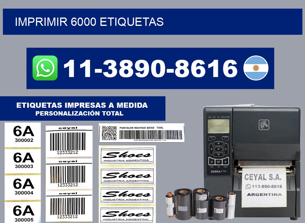 IMPRIMIR 6000 ETIQUETAS