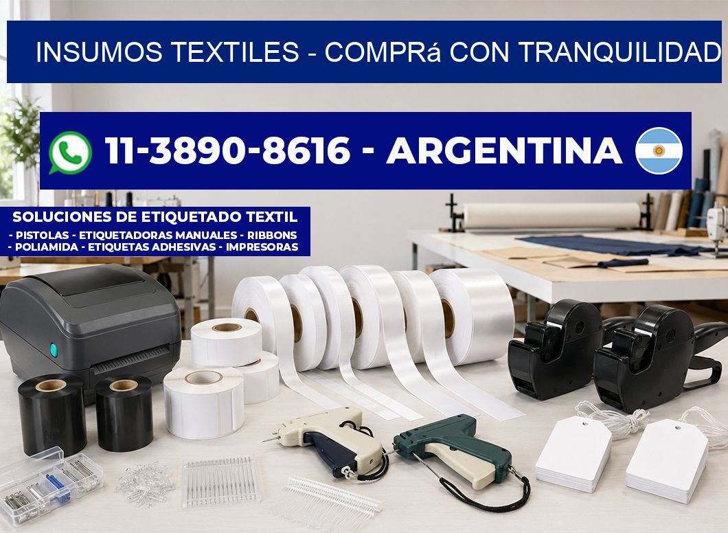 INSUMOS TEXTILES - Comprá con tranquilidad