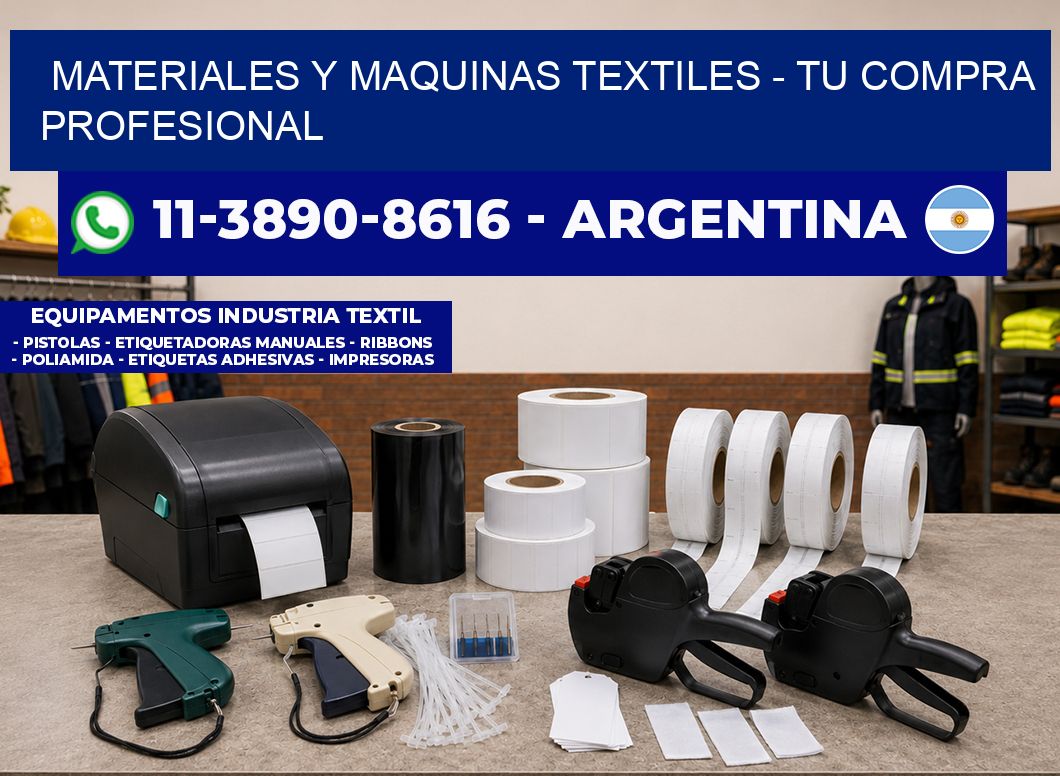 MATERIALES Y MAQUINAS TEXTILES - Tu compra profesional