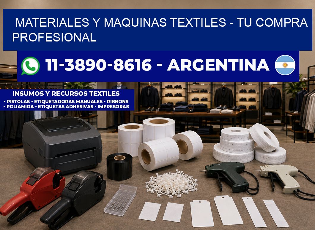 MATERIALES Y MAQUINAS TEXTILES – Tu compra profesional